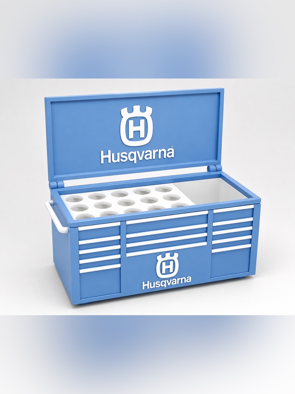 Husqvarna Mini Toolbox Pen And Trinket Holder Desk Top Organizer
